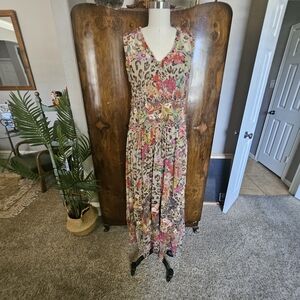 Johnny Was Multicolor Patterned Maxi Dress NWT
